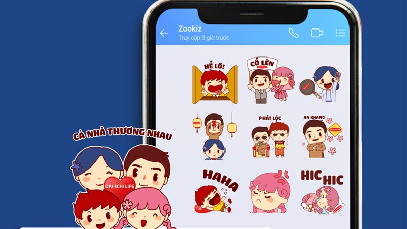 Không thể tải Sticker Zalo