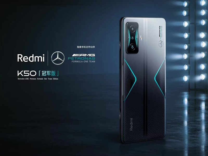 Hình ảnh poster về Redmi K50 hợp tác Mercedes