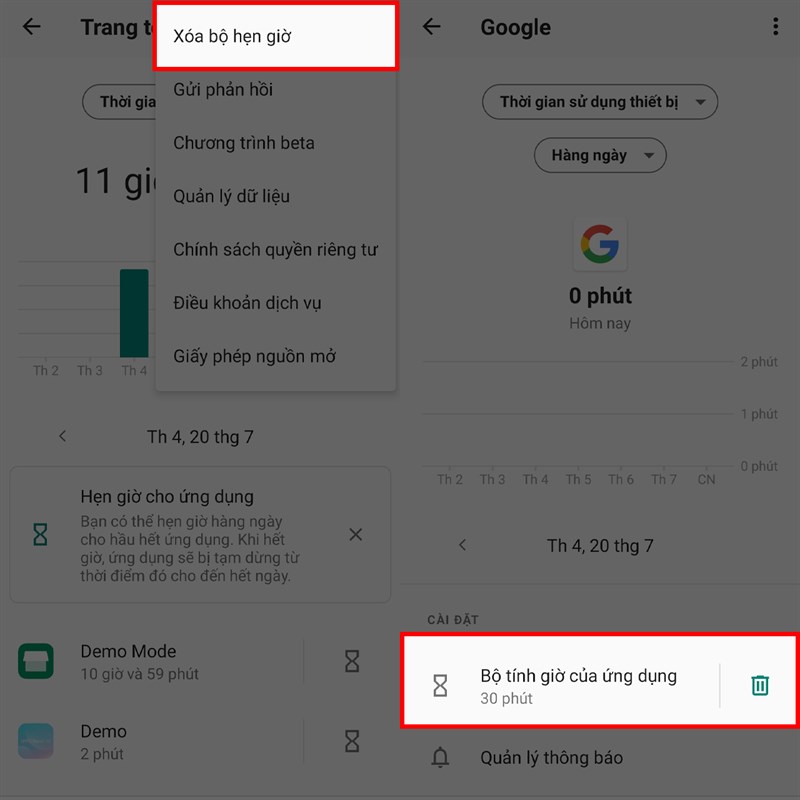 Cách giới hạn thời gian sử dụng ứng dụng trên điện thoại OPPO