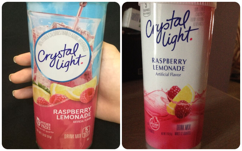 Crystal Light Raspberry Lemonade vị chanh phúc bồn tử