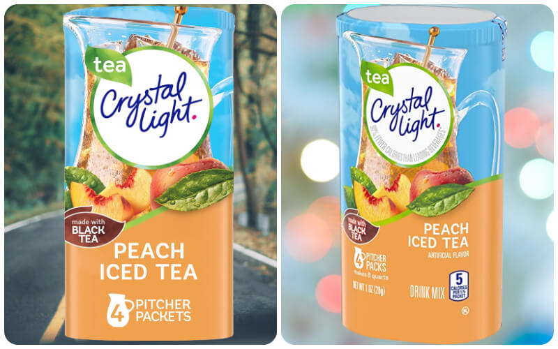 Crystal Light Peach Iced Tea với hương vị trà đào cực bắt vị
