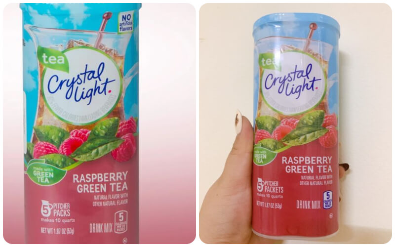 Crystal Light Raspberry Green Tea là sự kết hợp giữa trà xanh với phúc bồn tử