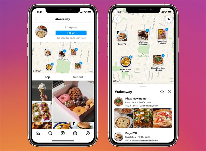 Hình ảnh tính năng Map Search trên Instagram
