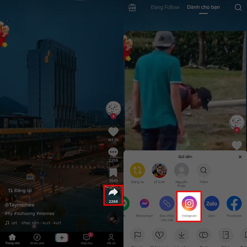 Cách đăng video TikTok lên Instagram Cách đăng video TikTok lên Instagram