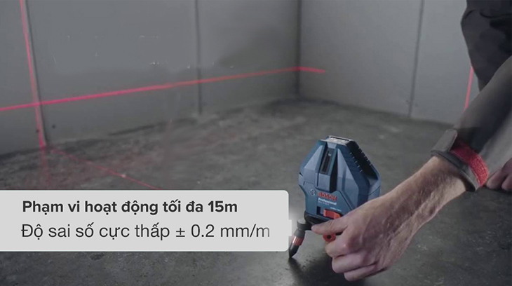 Máy cân mực laser Bosch tia đỏ GLL 5-50 X