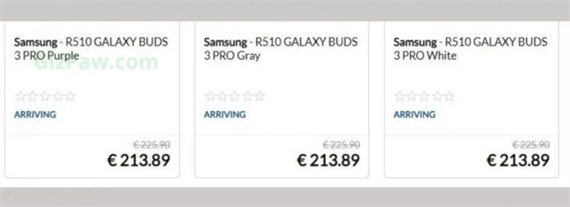 Rò rỉ giá cả và màu sắc của Galaxy Buds 3 Pro