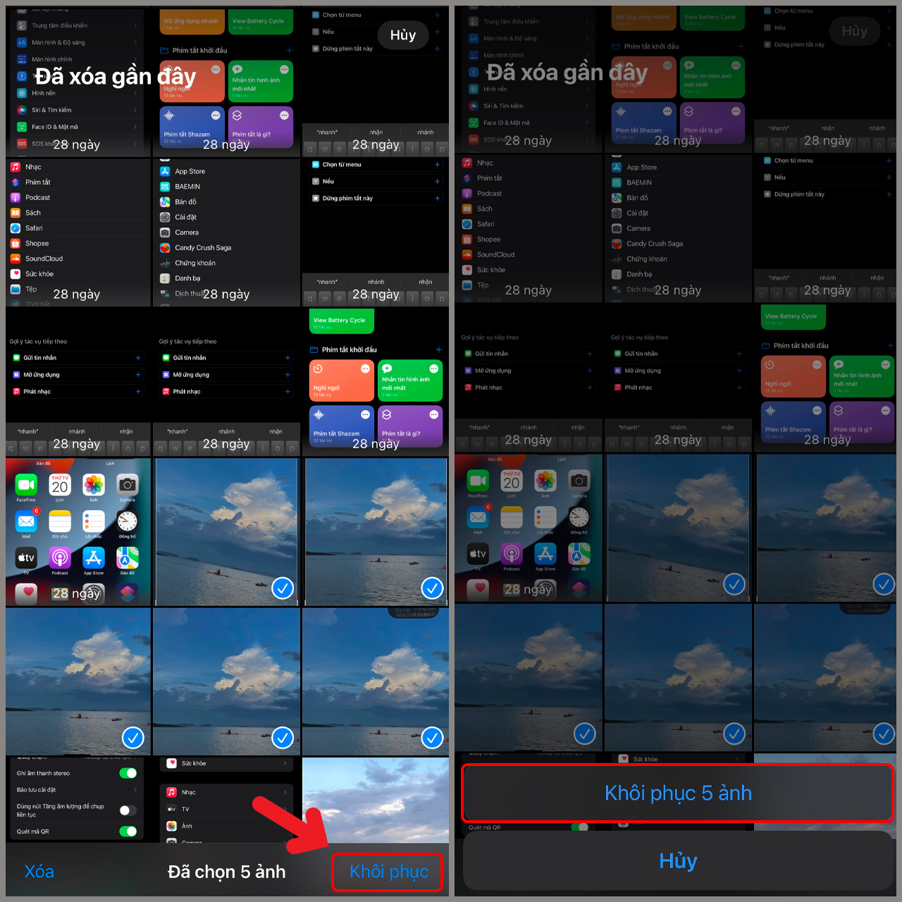 Cách khôi phục ảnh đã xoá trên iPhone 12 series