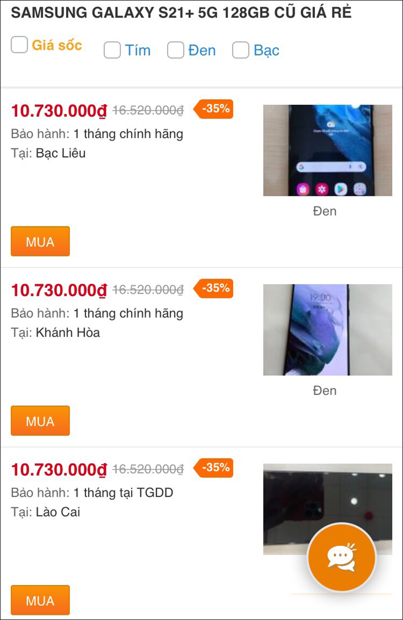 Samsung Galaxy S21+ 5G 128GB cũ Samsung Galaxy S21+ 5G 128GB cũ