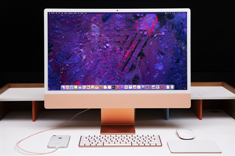 Có nên mua iMac M1? Lý do bạn nên mua iMac M1 ngay > iMac 24 inch 2021 4.5K M1/256GB/8GB/7-core GPU (MJ93SA/A) 