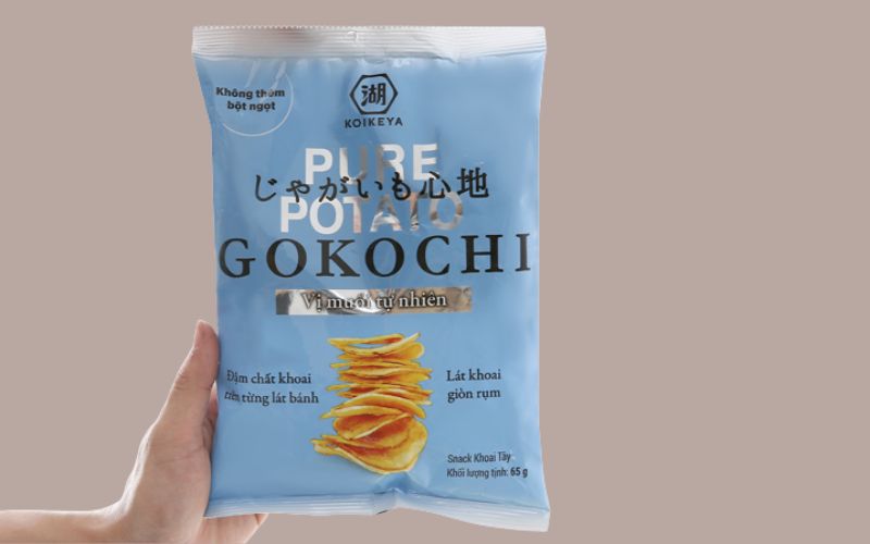 Điểm đặc biệt của snack khoai tây vị muối Gokochi