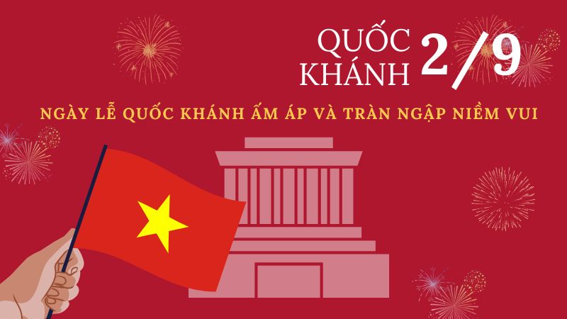 Thiệp mừng 2/9: Cuối cùng đã đến ngày Quốc khánh Việt Nam rực rỡ và đầy ý nghĩa. Hãy gửi những tấm thiệp mừng 2/9 đầy lời chúc tốt đẹp đến những người thân yêu và đồng nghiệp của bạn, để cùng nhau đón chào niềm hạnh phúc trong một ngày đặc biệt này.