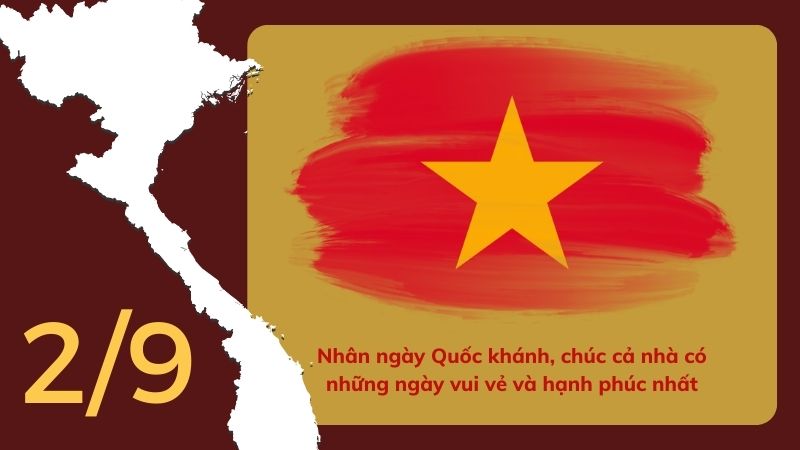 Là một ngày lễ quan trọng của Việt Nam, các bạn hãy chuẩn bị sẵn sàng để chào đón ngày Quốc khánh thông qua việc gửi thiệp chúc mừng đầy yêu thương, ý nghĩa nhất. Cùng tìm hiểu những mẫu thiệp mới nhất tại đây và gửi những lời chúc tuyệt vời nhất đến người thân, bạn bè của mình.