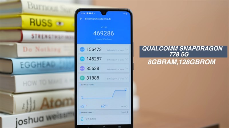 Vivo T1 5G được trang bị bộ vi xử lý chuyên game Snapdragon 778G 5G của Qualcom. Nguồn: Mary Bautista.