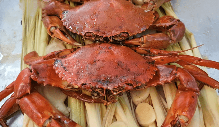 How to make steamed sea crab with lemongrass as delicious as a restaurant is very easy to make