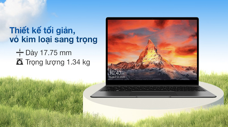 Laptop CHUWI GemiBook với kiến thiết mỏng mảnh nhẹ nhõm, trọng lượng chỉ 1.34kg