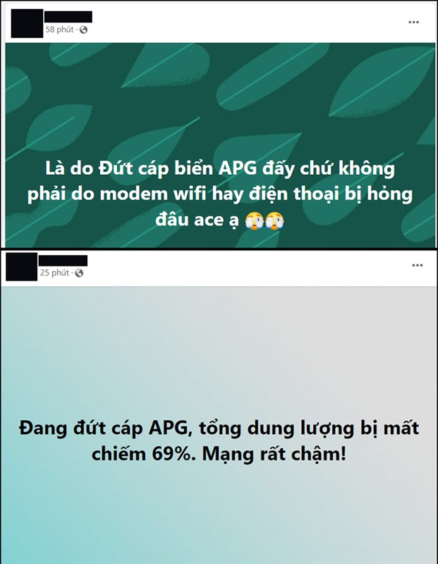 Đứt cáp quang APG ngày 26/7