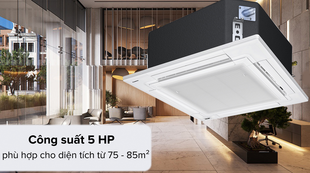 Máy lạnh âm trần Panasonic Inverter 5 HP S-3448PU3H / U-48PR1H8 có công suất lên đến 5HP 