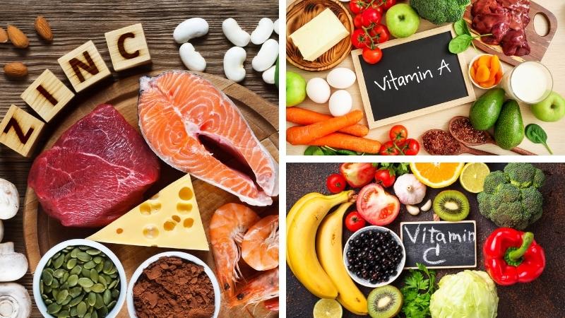 Vitamin A, vitamin C, kẽm là những chất tốt cho mắt