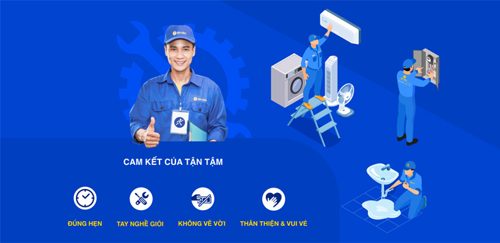 Cam kết của dịch vụ Tận Tâm