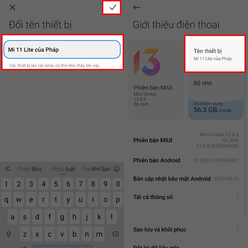 Cách đổi tên điện thoại Xiaomi Cách đổi tên điện thoại Xiaomi
