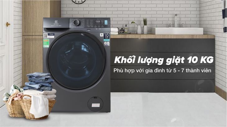 Kích thước thông dụng của máy giặt Electrolux 10kg