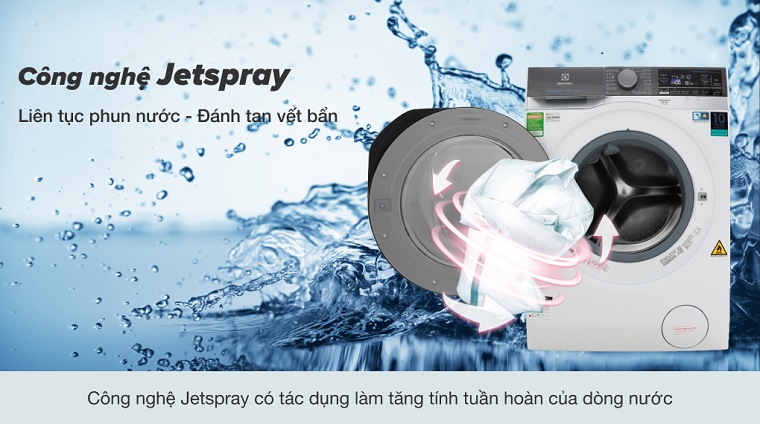 Công nghệ Jetspray làm tăng tính tuần hoàn của dòng nước