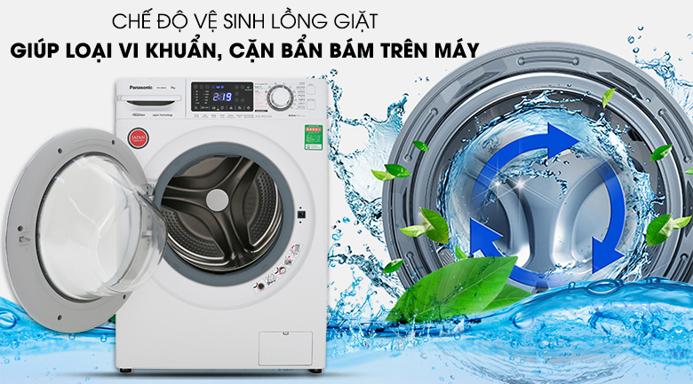 Tổng hợp kích thước máy giặt Electrolux 10kg thông dụng nhất > Tính năng tự vệ sinh lồng giặt giúp loại bỏ vi khuẩn và cặn bẩn