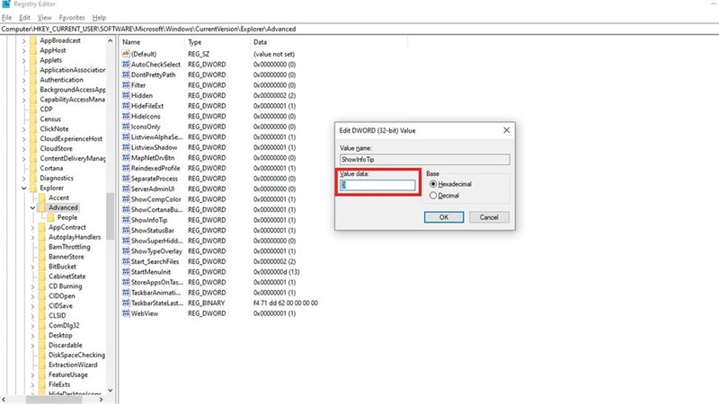 Cách tắt pop-up thông tin trên windows 11