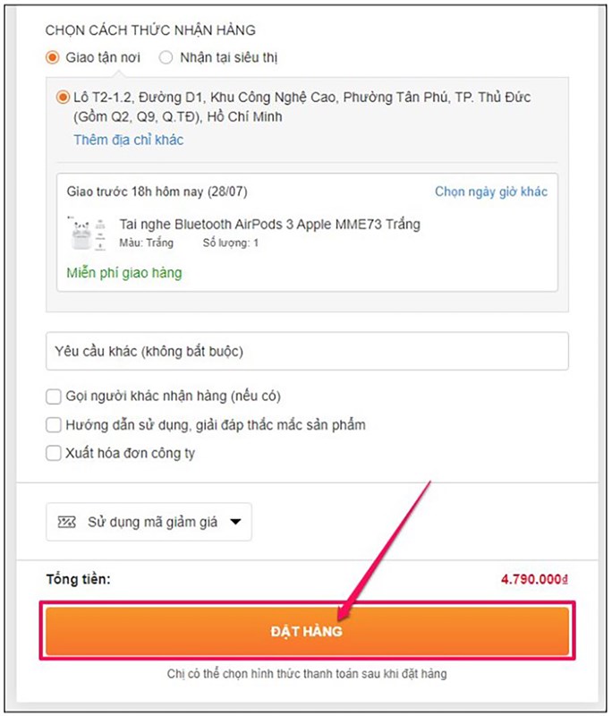 Nhập mã SPPMWG giảm 10% tối đa 100K khi thanh toán qua ví ShopeePay