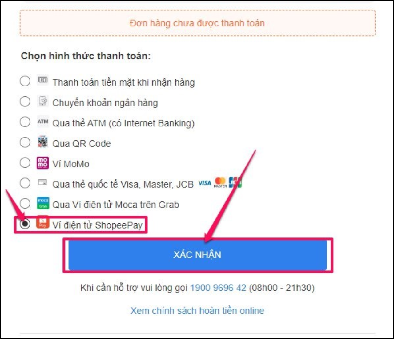 Nhập Mã SPPMWG: Giảm trực tiếp 10% tối đa 100.000đ cho đơn từ 0Đ. Nhập Mã SPPMWG: Giảm trực tiếp 10% tối đa 100.000đ cho đơn từ 0Đ.