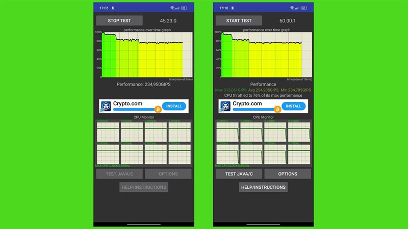 OPPO Reno8 Pro tản nhiệt tốt nên hiệu năng không bị suy giảm nhiều mà hoạt động với hơn 80% hiệu suất so với ban đầu OPPO Reno8 Pro tản nhiệt tốt nên hiệu năng không bị suy giảm nhiều mà hoạt động với hơn 80% hiệu suất so với ban đầu