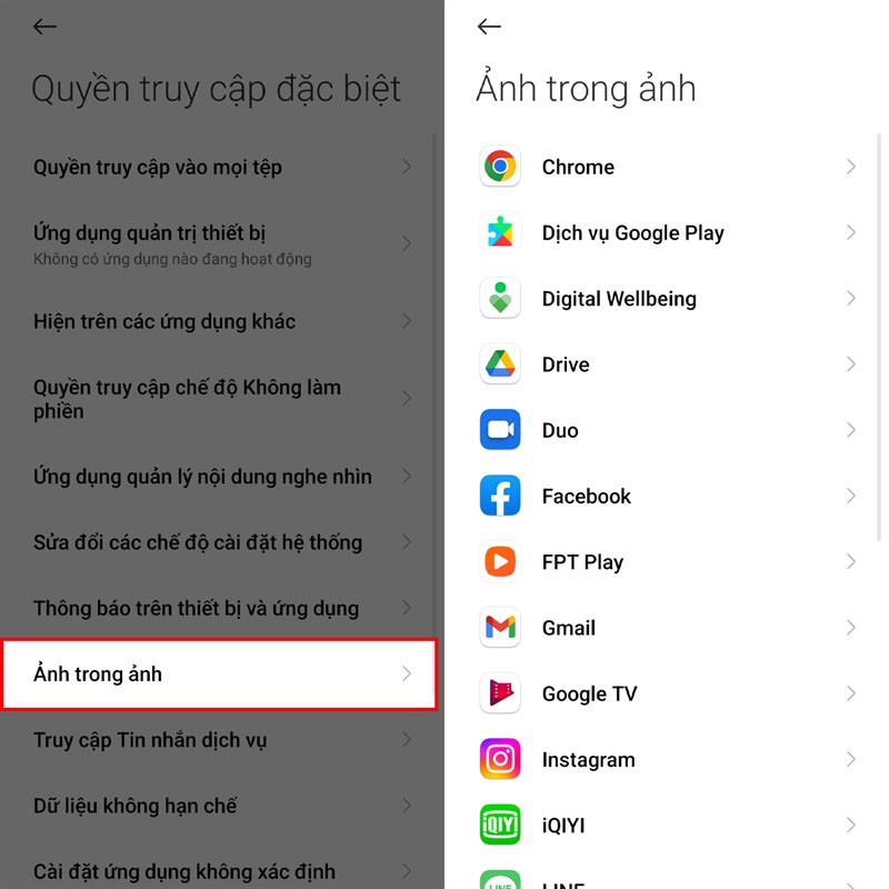 Cách bật tính năng hình trong hình trên điện thoại Xiaomi