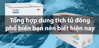Tổng hợp dung tích tủ đông phổ biến bạn nên biết hiện nay