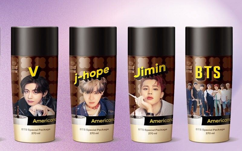 BTS Coffee gây hấp dẫn ánh nhìn với thiết kế sắc sảo thu hút