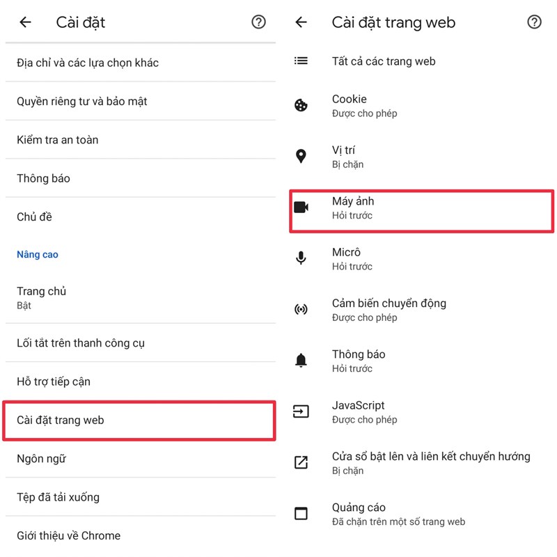 Cách tắt quyền truy cập vào camera và microphone trên Google Chrome