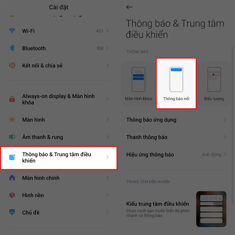Cách bật thông báo pop-up trên điện thoại Xiaomi Cách bật thông báo pop-up trên điện thoại Xiaomi