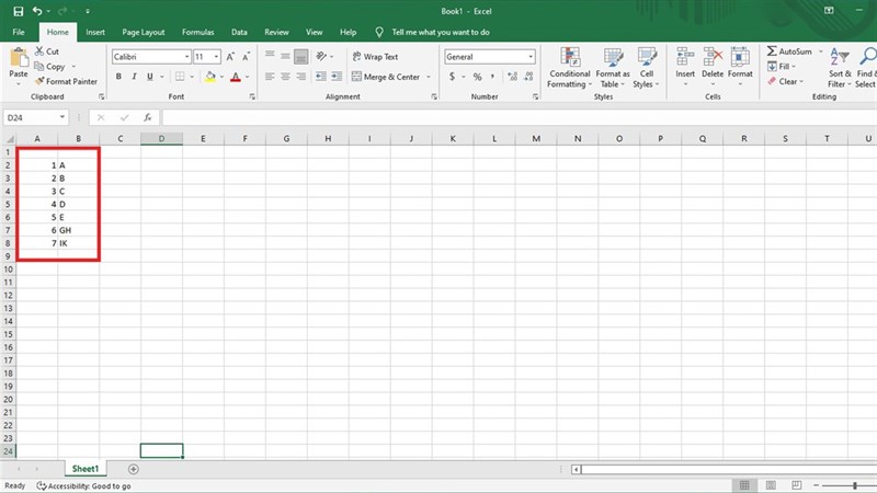 Cách tự động cập nhật số thứ tự trong Excel