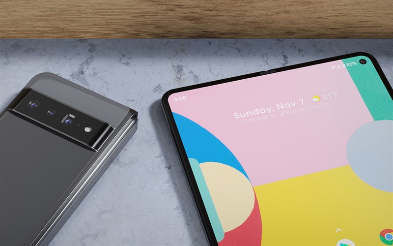 Hình ảnh concept Pixel Fold