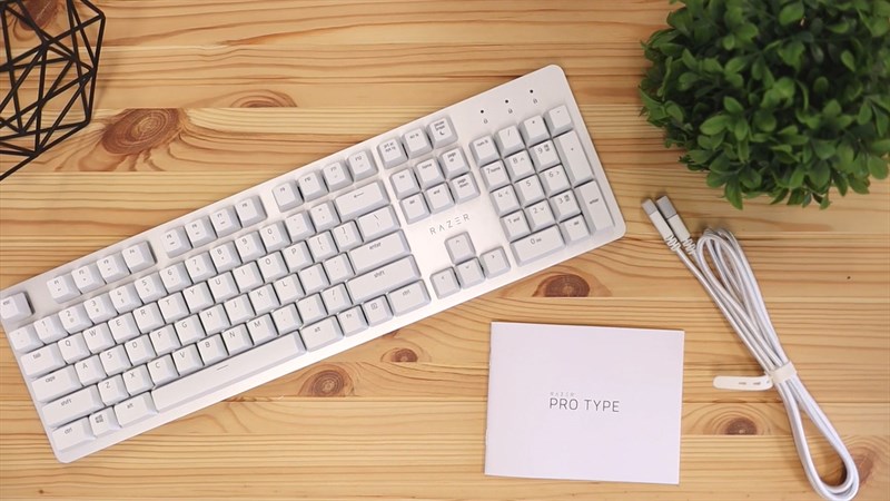 Tổng quan các vật phẩm bên trong hộp của Razer Pro Type