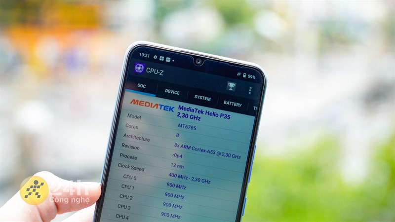 Cấu hình của Vivo Y01 khá đủ dùng với con chip Helio P35. Cấu hình của Vivo Y01 khá đủ dùng với con chip Helio P35.