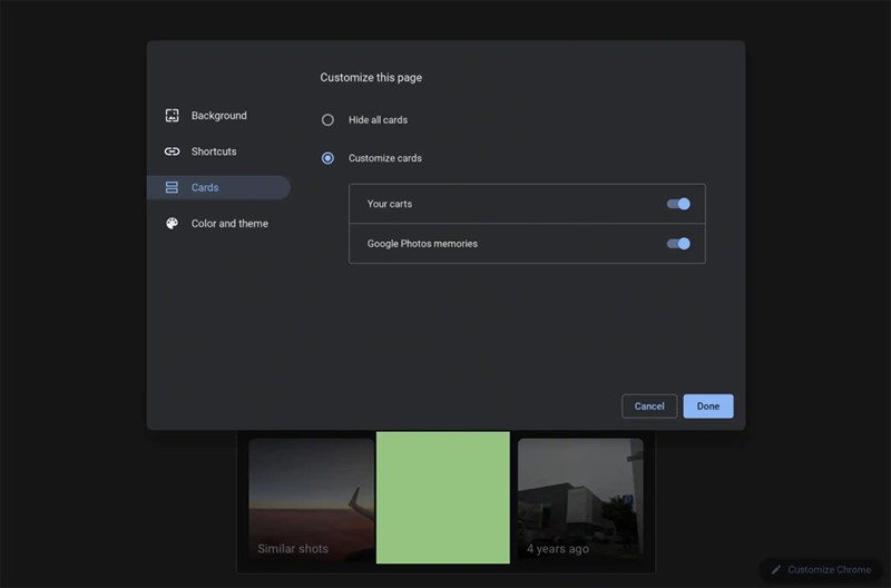 Cách bật Google Photos trên Google Chrome Cách bật Google Photos trên Google Chrome