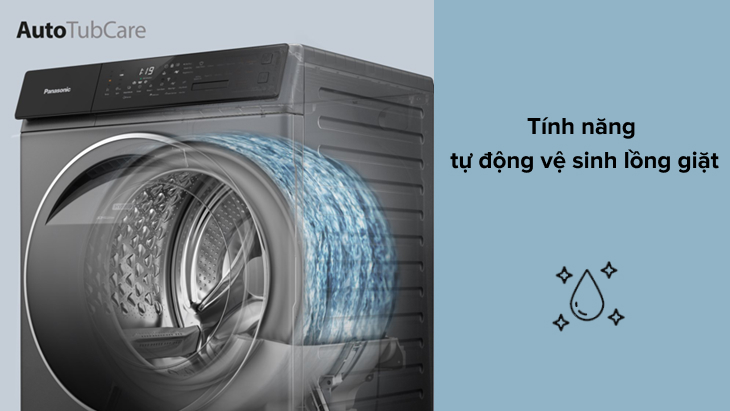 Tính năng tự động vệ sinh lồng giặt