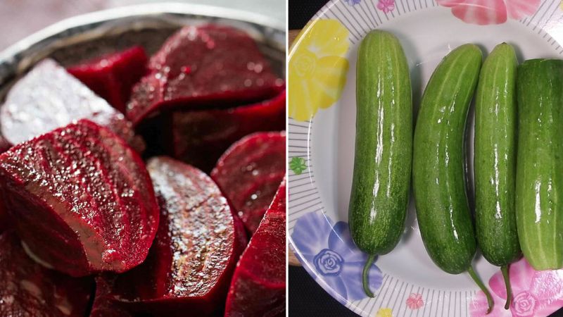 How to make cold stones from beets and cucumbers to nourish the skin