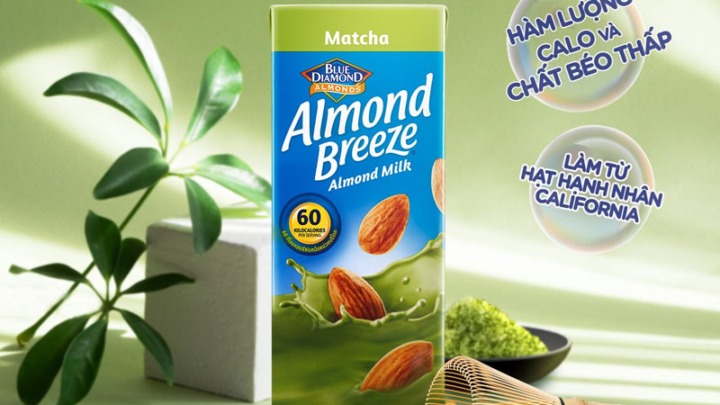 Sữa hạnh nhân Almond Breeze Matcha