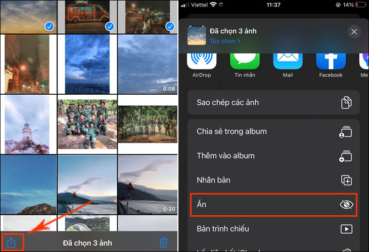 Tính năng ẩn ảnh cá nhân khỏi thư viện iPhone