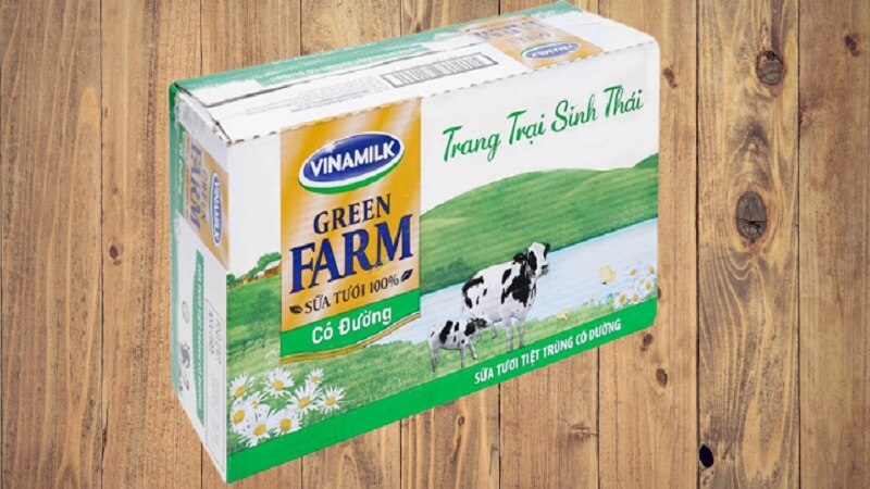 Sữa tươi Green Farm của Vinamilk đã có mặt ở khắp siêu thị lớn hay các trang thương mại điện tử