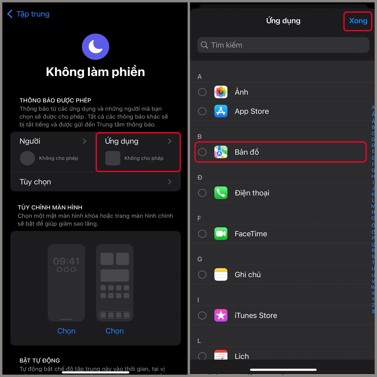 Cách tạo chế độ tập trung trên iPhone