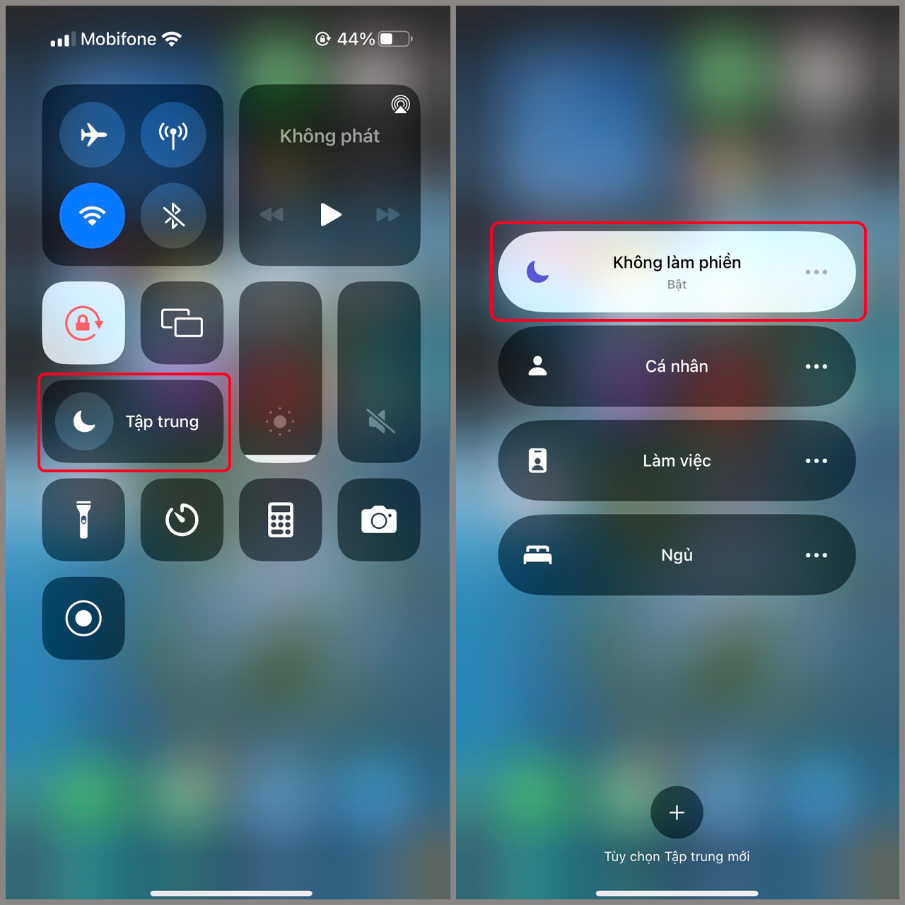 Cách tạo chế độ tập trung trên iPhone