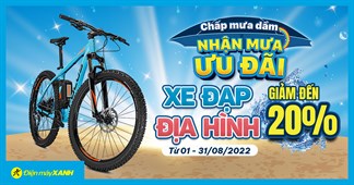 Chấp Mưa Dầm - Nhận Mưa Ưu Đãi: Xe đạp địa hình giảm giá đến 20%