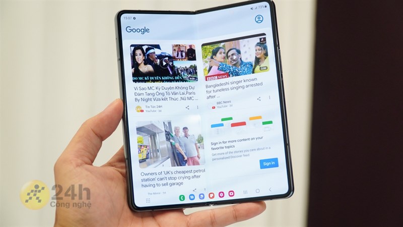 Chu kỳ gập mở của bộ đôi Galaxy Z mới cũng đã được nâng cao hơn Chu kỳ gập mở của bộ đôi Galaxy Z mới cũng đã được nâng cao hơn